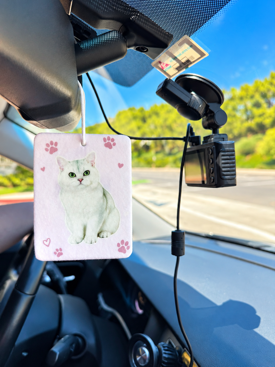 Custom Pet Photo Car Air Freshener – Vertical
