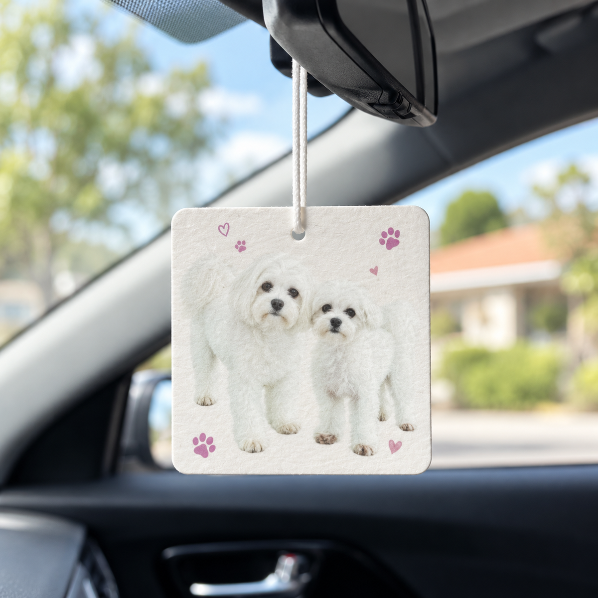 Custom Pet Photo Car Air Freshener –Square