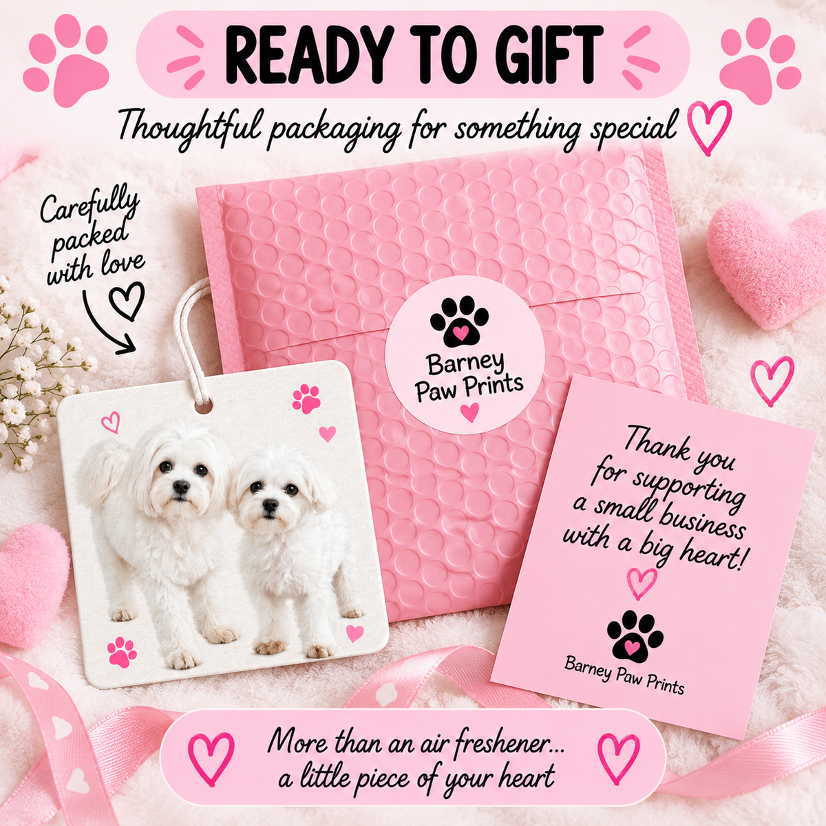Custom Pet Photo Car Air Freshener –Square